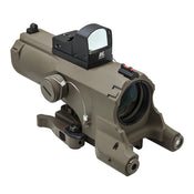 NCstar VISM ECO 4X34 Scope w Green Laser & Nav. Lights Black #VECO434QRB