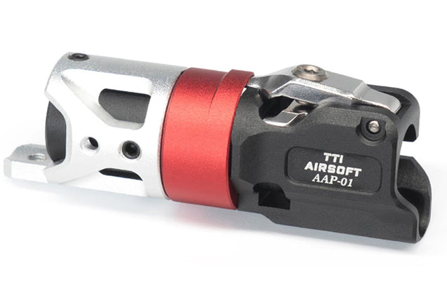 TTI Airsoft Infinity CNC Aluminum One Piece TDC Hop Up Chamber For Action Army AAP-01 GBBP Series - BLACK