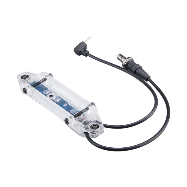 Atlas Custom Works Transparent Dual Pressure Switch for Flashlight and PEQ w/ Accented Buttons - BLACK
