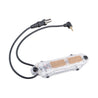 Atlas Custom Works Transparent Dual Pressure Switch for Flashlight and PEQ w/ Accented Buttons - DARK EARTH