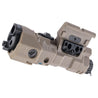 Atlas Custom Works 220 Lumens Offset Modular Airsoft Flashlight Laser and IR Combo - DARK EARTH