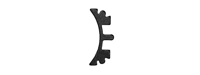Airsoft Masterpiece Aluminum Puzzle Front Curve Short Trigger (BLACK)
