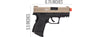 ICS BLE XPD Compact Personal Defender Pistol (Tan/Black)