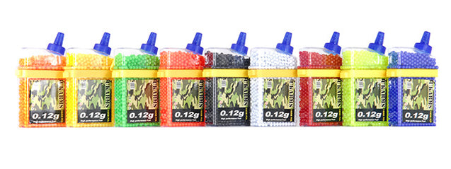 Tactical Airsoft 1650 Rounds per Bottle Mixed Colors per Case