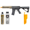 Classic Army URGI MK16 MWS 10" GBBR Gas Blowback Airsoft Rifle - (Tan) - STARTER BUNDLE