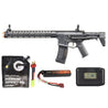Ares Amoeba Gen5 Am-016 M4 Airsoft Aeg With Octarms 13.5" Keymod Handguard - Battery/Adapter/Charger Combo - (Black)