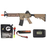 Double Bell Mk18 7.5" Aeg Full Metal Airsoft Rifle - Battery/Adapter/Charger Combo - (Tan)