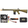Golden Eagle Airsoft SR-25K W/ URX4 M-LOK Handguard & Full Stock - Battery/Adapter/Charger Combo - Tan