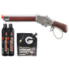 Golden Eagle 1887 Compact Wide Lever Action Shotgun - Green Gas Combo - (Silver)