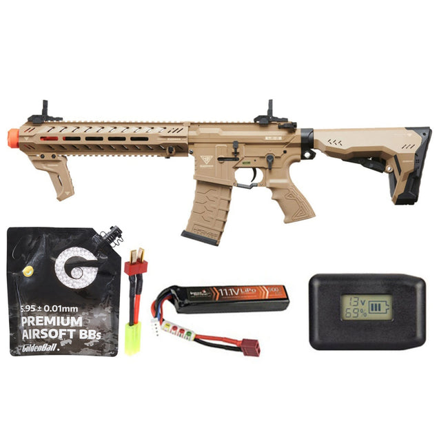 HFC HB-203 Sport Edition LE-TWO Aeg Polymer Rifle - Battery/Adapter/Charger Combo - (Tan)