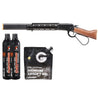 Atlas Custom Works M1873 "Mares Leg" Lever Action Airsoft Green Gas Rifle W/ M-LOK Rail And Suppressor - Green Gas Combo - (Black)