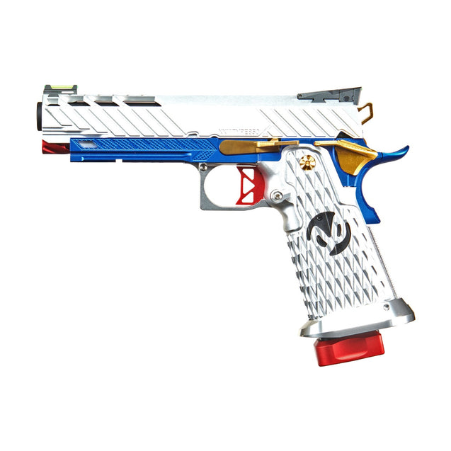 Custom Tokyo Marui "White Devil" Hi-Capa 5.1 GBB Airsoft Pistol - (Silver/Blue/Red/Gold)