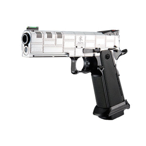 Dr. Gearbox Custom Tokyo Marui Monochrome "ZERO" 5.1 Hi-Capa GBB Pistol - (Silver/Black)