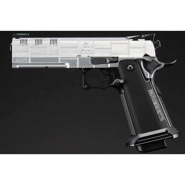 Dr. Gearbox Custom Tokyo Marui Monochrome "ZERO" 5.1 Hi-Capa GBB Pistol - (Silver/Black)
