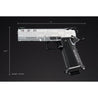 Dr. Gearbox Custom Tokyo Marui Monochrome "ZERO" 5.1 Hi-Capa GBB Pistol - (Silver/Black)
