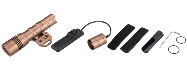 Opsmen FAST502K WeaponLight 800-Lumen Flashlight for KeyMod (TAN) Airsoft Gun