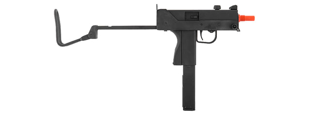 Well G11 MAC-11 SMG Gas Powered Pistol Airsoft Gun with Silencer, Folding Stock - Semi and Auto