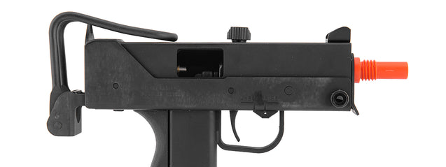 Well G11 MAC-11 SMG Gas Powered Pistol Airsoft Gun with Silencer, Folding Stock - Semi and Auto