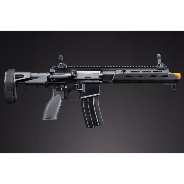 Golden Eagle GBBR Airsoft Rifle w/ 11" M LOK Handguard - (Black) - MOCK SUPPRESSOR