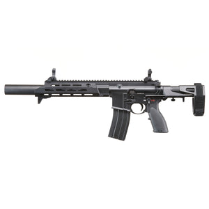 Golden Eagle GBBR Airsoft Rifle w/ 11" M LOK Handguard - (Black) - MOCK SUPPRESSOR