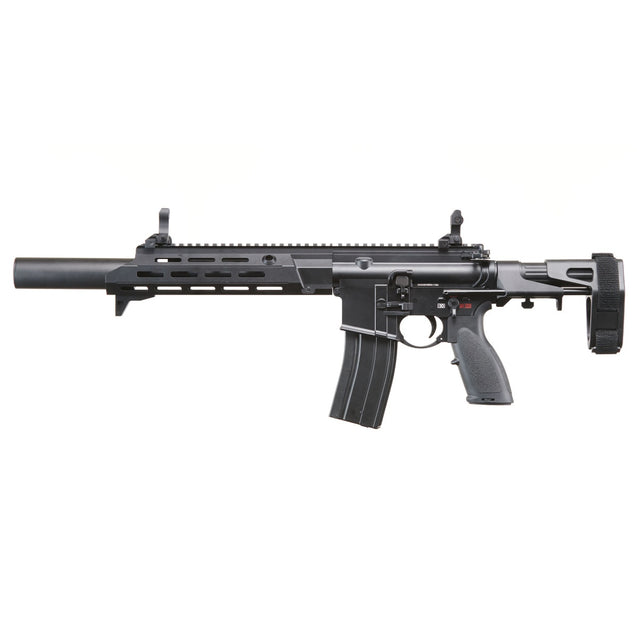 Golden Eagle GBBR Airsoft Rifle w/ 11" M LOK Handguard - (Black) - MOCK SUPPRESSOR