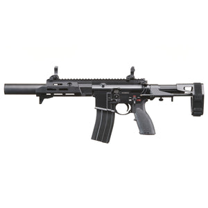 Golden Eagle GBBR Airsoft Rifle w/ 7.5" M LOK Handguard - (Black) - MOCK SUPPRESSOR