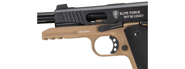 Elite Force 1911 Tac Legacy Edition Gas Blowback Airsoft Pistol (Color: Black / Dark Earth)
