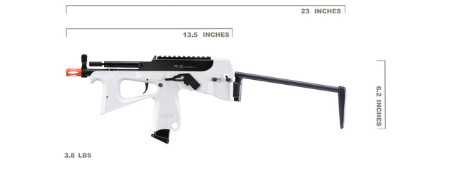 Modify Tech PP-2K Gas Blowback Airsoft SMG (White)