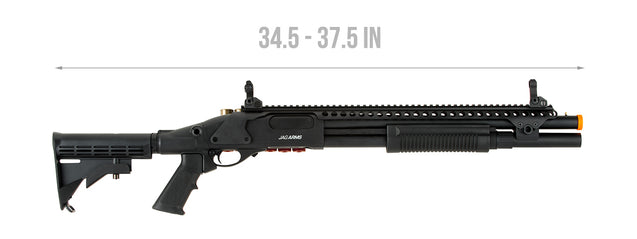 JAG Arms Scattergun SP Airsoft Gas Shotgun - Extended Tube (Black)