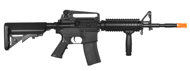 Lancer Tactical Polymer  M4 RIS LT-04T 395 FPS AEG Electric Airsoft Rifle Black