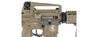 Lancer Tactical Polymer  M4 RIS LT-04T 395 FPS AEG Electric Airsoft Rifle TAN