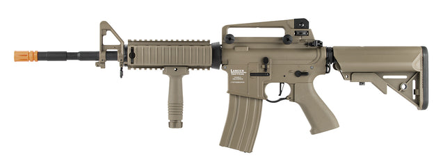 Lancer Tactical Polymer  M4 RIS LT-04T 395 FPS AEG Electric Airsoft Rifle TAN