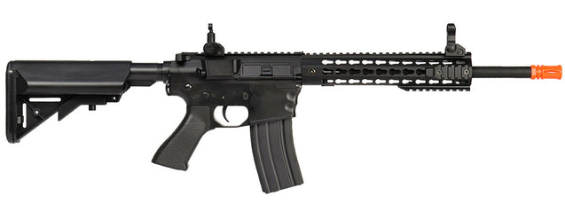 Lancer Tactical LT-12BK M4 KEYMOD 10 INCH AEG METAL GEAR COLOR BLACK 405-415 FPS