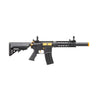 Lancer Tactical Gen 2 M4 SD Carbine Airsoft AEG Rifle with Gold Accents (Color: Black)