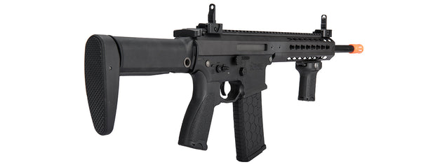 Airsoft Gun Metal Rifle LT-201BA WARLORD 10.5" AEG TYPE A CARBINE AIRSOFT RIFLE BLACK