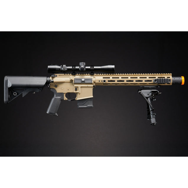 Lancer Tactical Gen 2 Hellion M-LOK 10" M4 AEG w/ Ambidextrous NSR Receiver & NSR Stock - TAN