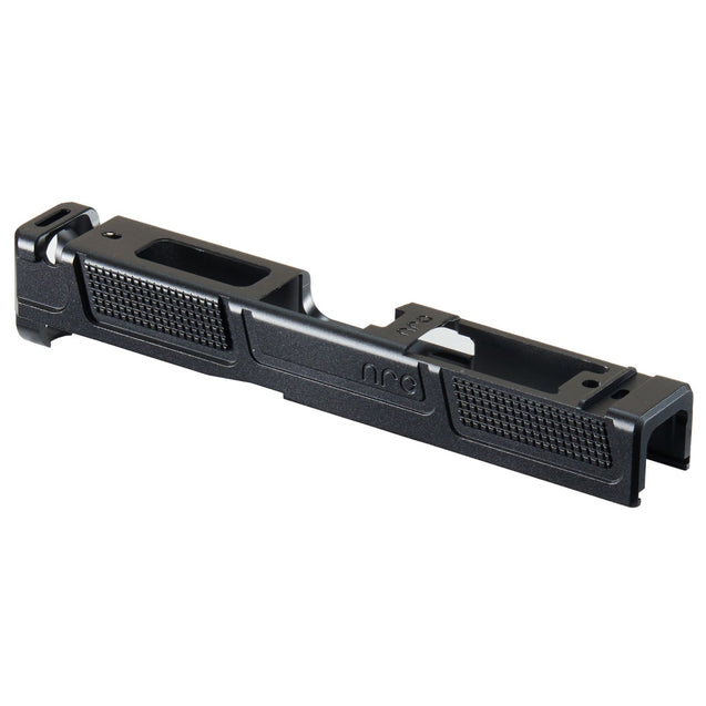 Arc Division Reactor Glock 19 GBB Slide Kit by Lancer Tactical for Elite Force Umarex Gen 5 Glock 19 Gas Blowback Pistols - (Black)