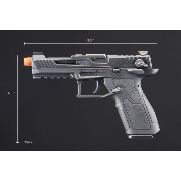 Lancer Tactical LTX Competition Gas Blowback Airsoft Pistol (Black) – 300–320 FPS