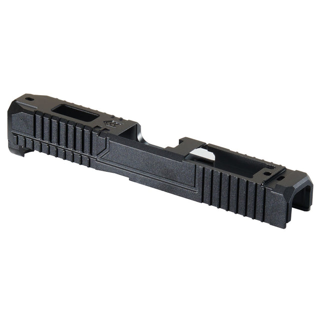 LWS X VEIL Tomahawk Glock 19 Gen5 GBB Slide Kit by Lancer Tactical for Elite Force Umarex Gen 5 Glock 19 Gas Blowback Pistols - (Black)