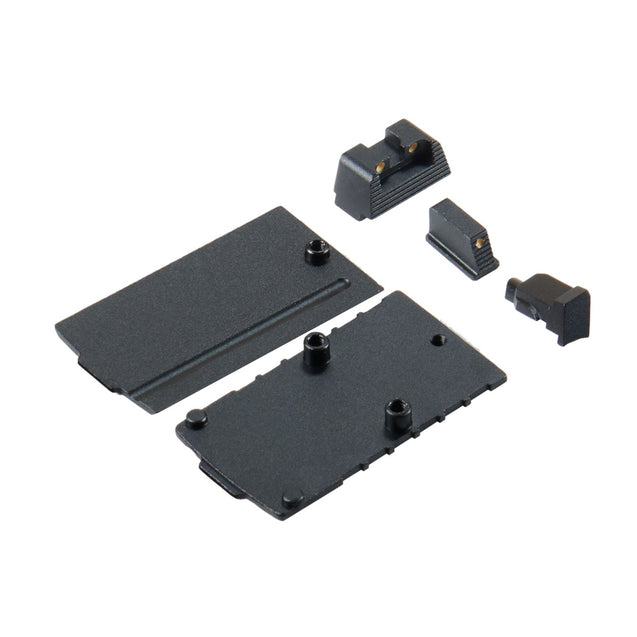 LWS X VEIL Tomahawk Glock 19 Gen5 GBB Slide Kit by Lancer Tactical for Elite Force Umarex Gen 5 Glock 19 Gas Blowback Pistols - (Black)