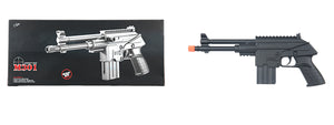 Uk Arms Airsoft Long Barrel Spring Pistol - Black