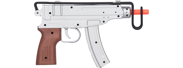 Ukarms M37As Scorpion Spring Pistol W/ Folding Stock (Silver) Airsoft Gun Accessories