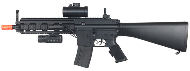 Double Eagle Airsoft Rifle Full Stock ABS Plastic Construction BLACK