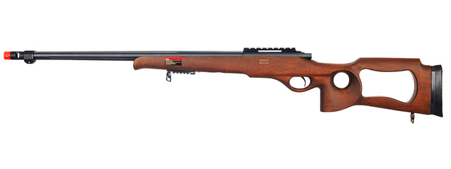 Well Airsoft MB09W Bolt Action Rifle W/ Fluted Barrel - Wood