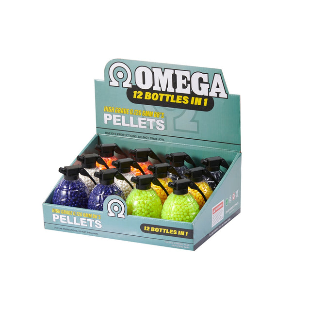 Omega 1600 Round Grenade Style 0.12g BB Bottle