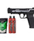 G&G Piranha MK1 GBB Pistol - (Black/Silver) - Gas/BB Bundle