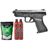 KWA Airsoft GBB Pistol ATP-C Compact with Accessory Rail - (Black) - Gas/BB Bundle