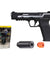 G&G Piranha MK1 GBB Pistol - (Black/Silver) - Tracer/BB Bundle