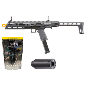 G&G SMC-9 GBB Pistol Carbine - (Black) - Tracer/BB Bundle