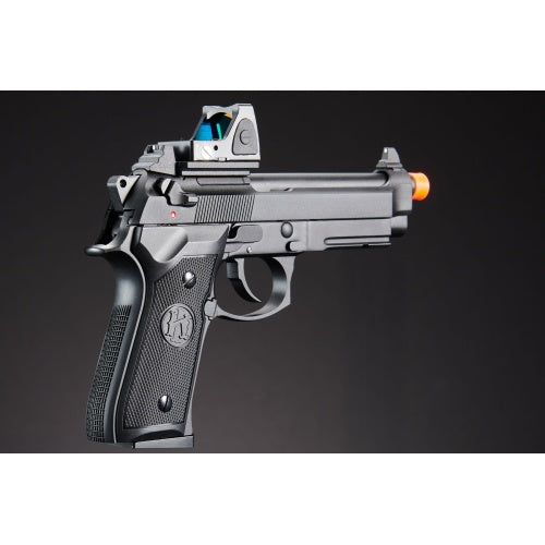 KLI KL-92 AI Optic Ready 6mm Dual Power CO2/Gas Blowback Airsoft Pistol Red Dot Combo - (Black)
